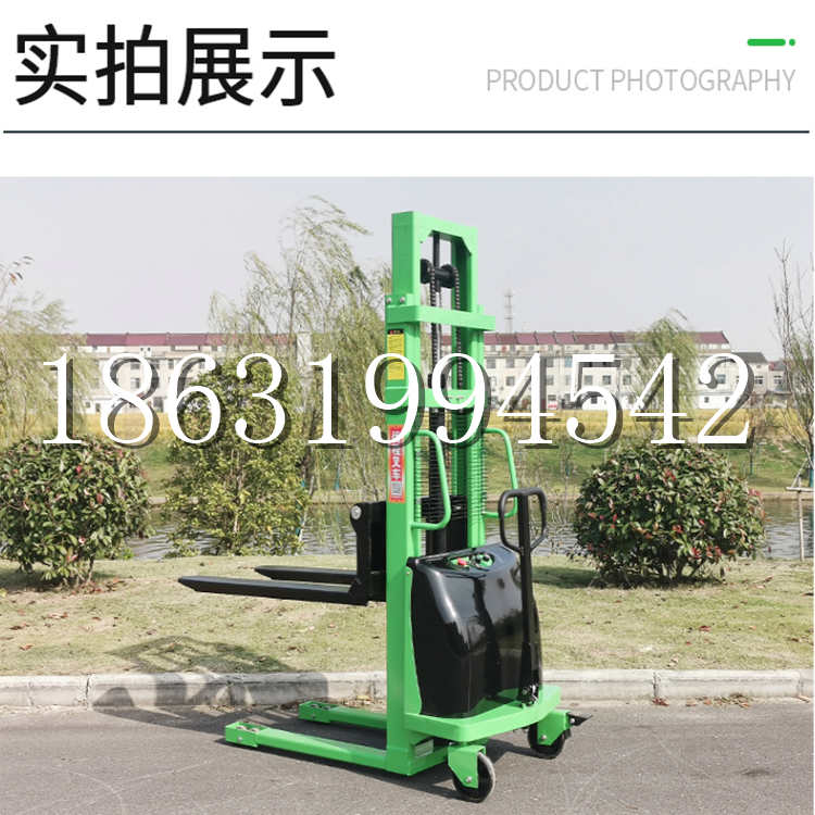 临泽县电动叉车堆高车液压铲车电瓶1吨2吨站驾步行式小型全自动叉车